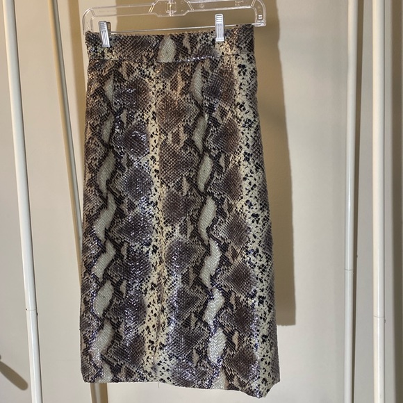 Snakeskin Pencil Skirt - Picture 1 of 5